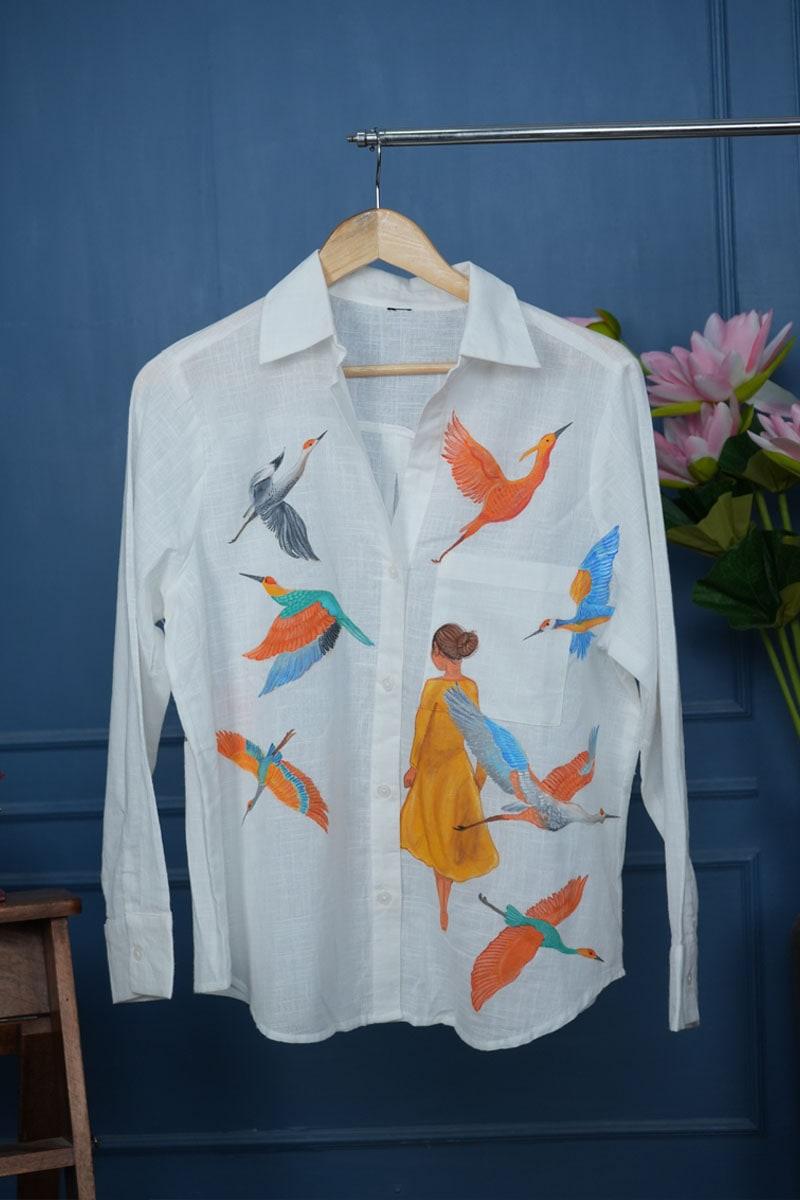 Bird — Hand-painted Shirt